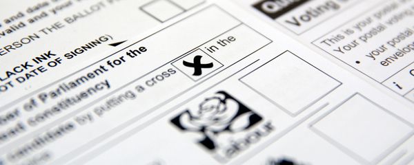Postal voting papers for the UK general election, which is due to take place June 8, 2017, are seen in this illustration picture taken May 26, 2017 - Sputnik International