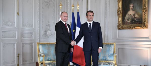 Russian President Vladimir Putin and French President Emmanuel Macron Russian President Vladimir Putin and French President Emmanuel Macron - Sputnik International