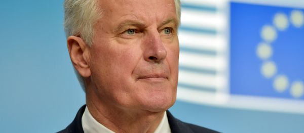 European Union Chief Negotiator for Brexit Michel Barnier looks on during a news conference after a European General Affairs Ministers meeting in Brussels, Belgium May 22, 2017. European Union Chief Negotiator for Brexit Michel Barnier looks on during a news conference after a European General Affairs Ministers meeting in Brussels, Belgium May 22, 2017. - Sputnik International