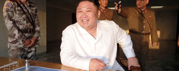 North Korean leader Kim Jong Un reacts during a ballistic rocket test-fire through a precision control guidance system in this undated photo released by North Korea's Korean Central News Agency (KCNA) May 30, 2017 North Korean leader Kim Jong Un reacts during a ballistic rocket test-fire through a precision control guidance system in this undated photo released by North Korea's Korean Central News Agency (KCNA) May 30, 2017 - Sputnik International