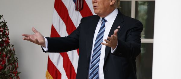 President Donald Trump talks with reporters as he walks to the Oval Office of the White House in Washington, Tuesday, May 2, 2017. - Sputnik International