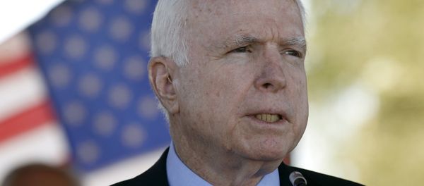 In this May 30, 2016, photo, Sen. John McCain, R-Ariz, speaks during a Phoenix Memorial Day Ceremony at the National Memorial Cemetery of Arizona in Phoenix. In this May 30, 2016, photo, Sen. John McCain, R-Ariz, speaks during a Phoenix Memorial Day Ceremony at the National Memorial Cemetery of Arizona in Phoenix. - Sputnik International