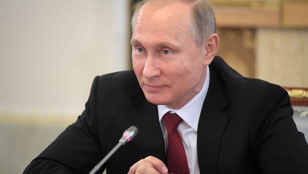 Russian President Vladimir Putin speaks during a meeting with representatives of international news agencies in St. Petersburg, Russia Russian President Vladimir Putin speaks during a meeting with representatives of international news agencies in St. Petersburg, Russia - Sputnik International