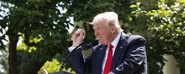 U.S. President Donald Trump refers to amounts of temperature change as he announces his decision that the United States will withdraw from the landmark Paris Climate Agreement, in the Rose Garden of the White House in Washington, U.S., June 1, 2017. U.S. President Donald Trump refers to amounts of temperature change as he announces his decision that the United States will withdraw from the landmark Paris Climate Agreement, in the Rose Garden of the White House in Washington, U.S., June 1, 2017. - Sputnik International