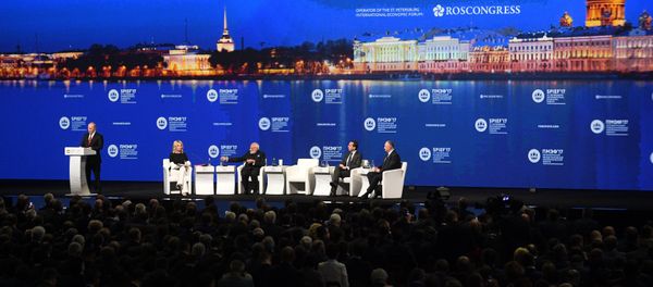 Russian President Vladimir Putin delivers a speech during a session of the St. Petersburg International Economic Forum (SPIEF), Russia, June 2, 2017. Russian President Vladimir Putin delivers a speech during a session of the St. Petersburg International Economic Forum (SPIEF), Russia, June 2, 2017. - Sputnik International