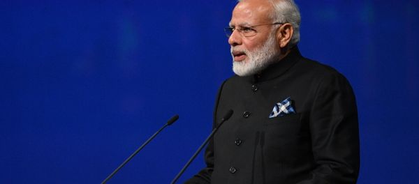 India's Prime Minister Narendra Modi delivers a speech during a session of the St. Petersburg International Economic Forum (SPIEF), Russia, June 2, 2017. - Sputnik International