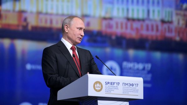 President Vladimir Putin attends 2017 St. Petersburg International Economic Forum. Day Two President Vladimir Putin attends 2017 St. Petersburg International Economic Forum. Day Two - Sputnik International