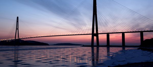 The cable-stayed bridge across Eastern Bosphorus Strait to Russky Island in Vladivostok. (File) The cable-stayed bridge across Eastern Bosphorus Strait to Russky Island in Vladivostok. (File) - Sputnik International