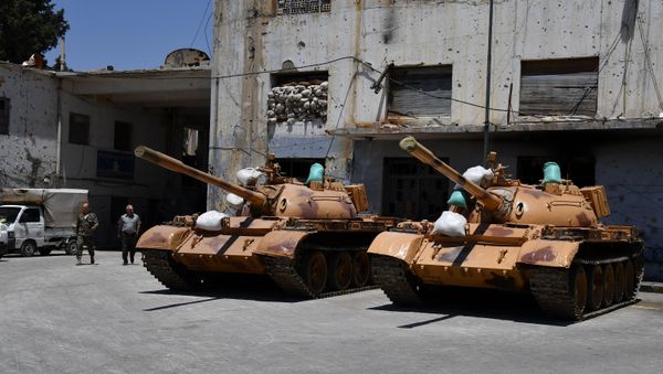 Help From the Home Front: A Damascus Factory Where Tanks Get a New Lease on Life - Sputnik International