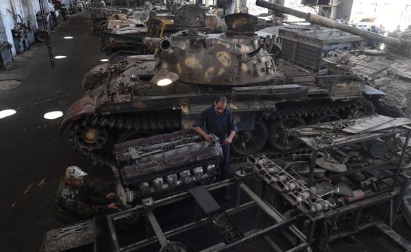 Help From the Home Front: A Damascus Factory Where Tanks Get a New Lease on Life Help From the Home Front: A Damascus Factory Where Tanks Get a New Lease on Life - Sputnik International