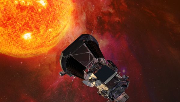 Illustration of the Parker Solar Probe spacecraft approaching the sun - Sputnik International