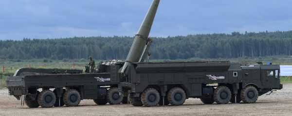 The Iskander-M missile system during a military machine demonstration at the Alabino training ground. File photo The Iskander-M missile system during a military machine demonstration at the Alabino training ground. File photo - Sputnik International