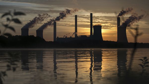 The coal-fired Plant Scherer, one of the nation's top carbon dioxide emitters, stands in the distance in Juliette, Ga., Saturday, June, 3, 2017 The coal-fired Plant Scherer, one of the nation's top carbon dioxide emitters, stands in the distance in Juliette, Ga., Saturday, June, 3, 2017 - Sputnik International