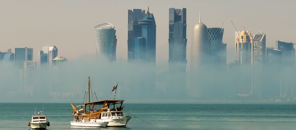 Mist burning off Doha Bay - Sputnik International
