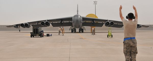 U.S. Air Force B-52 Stratofortress bomber arrives at Al Udeid Air Base, Qatar (File) U.S. Air Force B-52 Stratofortress bomber arrives at Al Udeid Air Base, Qatar (File) - Sputnik International