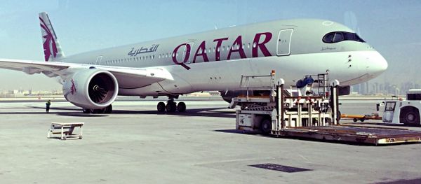 A parked Qatari plane in Hamad International Airport (HIA) in Doha, Qatar, Tuesday, June 6, 2017 - Sputnik International