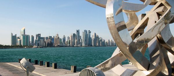 Buildings are seen from across the water in Doha, Qatar June 5, 2017. - Sputnik International