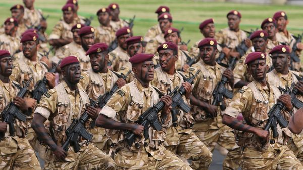 Qatari army forces take part in a military parade during the Gulf emirate's National Day celebrations in Doha. (File) - Sputnik International