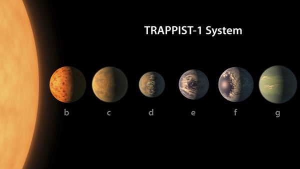 Artist's conception of the TRAPPIST-1 planetary system. (File) - Sputnik International