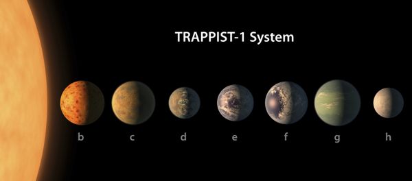 Artist's conception of the TRAPPIST-1 planetary system. (File) - Sputnik International