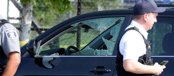 A vehicle window is shattered as police secure the scene where shots were fired during a Congressional baseball practice, wounding House Majority Whip Steve Scalise (R-LA), in Alexandria, Virginia, U.S., June 14, 2017 A vehicle window is shattered as police secure the scene where shots were fired during a Congressional baseball practice, wounding House Majority Whip Steve Scalise (R-LA), in Alexandria, Virginia, U.S., June 14, 2017 - Sputnik International