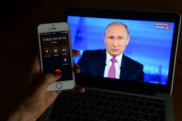 Broadcast of Direct Line with Vladimir Putin - Sputnik International