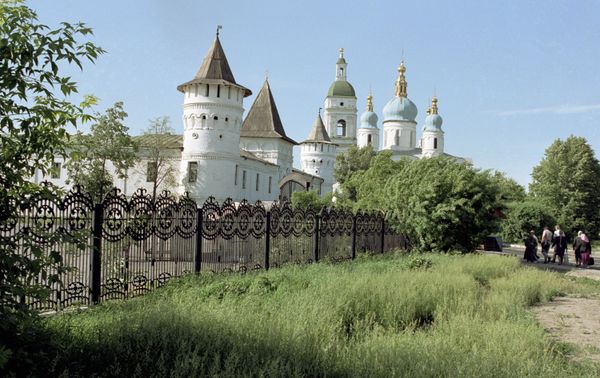 A view of St. Sofia Assumption Cathedral situated on the territory of the Tobolsk Kremlin - Sputnik International