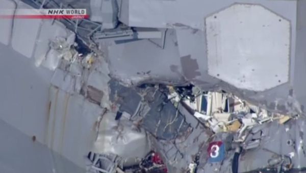 USS Fitzgerald Crash - Sputnik International