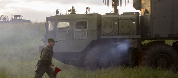 S-300 Favorite surface-to-air missile systems during a bilateral drill of air defense and aviation forces of the Western Military District S-300 Favorite surface-to-air missile systems during a bilateral drill of air defense and aviation forces of the Western Military District - Sputnik International