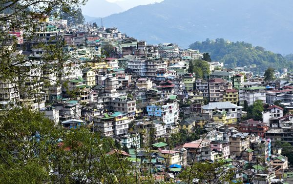 General view of Gangtok in the north-eastern Indian state of Sikkim - Sputnik International