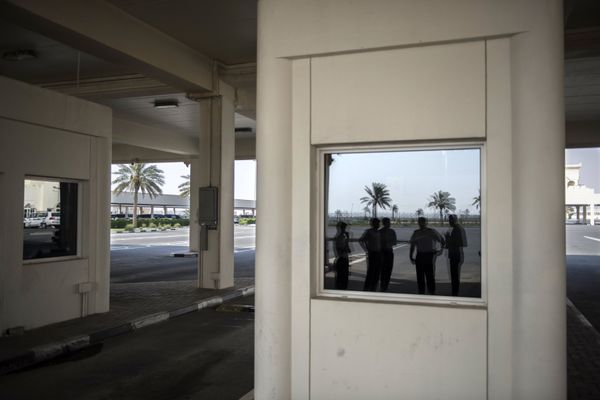 Checkpoint on the closed border between Qatar and Saudi Arabia Checkpoint on the closed border between Qatar and Saudi Arabia - Sputnik International