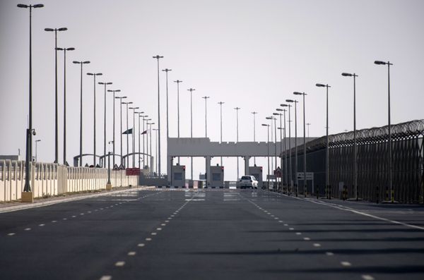 Checkpoint on the closed border between Qatar and Saudi Arabia Checkpoint on the closed border between Qatar and Saudi Arabia - Sputnik International