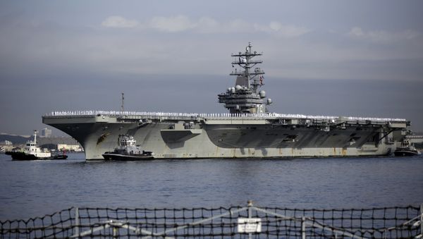 The aircraft was en route to the aircraft carrier USS Ronald Reagan in the Philippine Sea. - Sputnik International