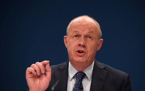 (File) Britain's Work and Pensions Secretary Damian Green delivers his keynote address at the annual Conservative Party Conference in Birmingham, Britain, October 4, 2016 - Sputnik International