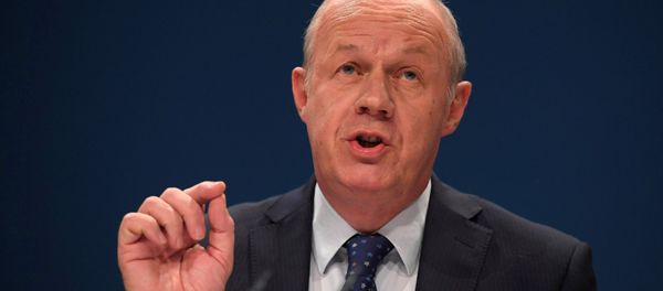 (File) Britain's Work and Pensions Secretary Damian Green delivers his keynote address at the annual Conservative Party Conference in Birmingham, Britain, October 4, 2016 - Sputnik International