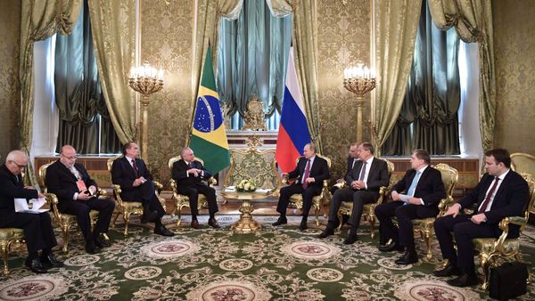President Vladimir Putin holds official meeting with Brazilian President Michel Temer - Sputnik International