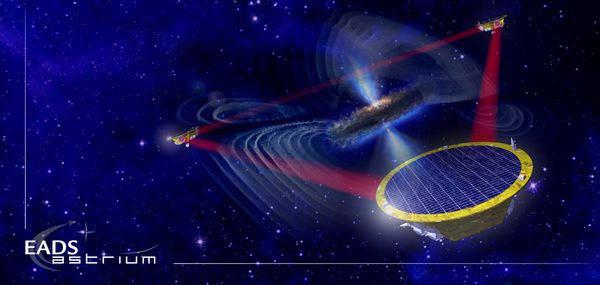 Artist's impression of the three LISA spacecraft Artist's impression of the three LISA spacecraft - Sputnik International