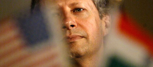 (File) U.S. Undersecretary of Commerce Kenneth Juster listens to a speaker at the India U.S. Information Security Summit in New Delhi, India, Tuesday, Oct. 12, 2004 (File) U.S. Undersecretary of Commerce Kenneth Juster listens to a speaker at the India U.S. Information Security Summit in New Delhi, India, Tuesday, Oct. 12, 2004 - Sputnik International