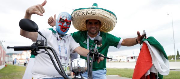 Soccer Football - Mexico v New Zealand - FIFA Confederations Cup Russia 2017 - Group A - Fisht Stadium, Sochi, Russia - June 21, 2017 Mexico fans outside the stadium before the game - Sputnik International