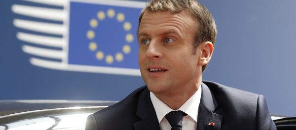 French President Emmanuel Macron arrives for an EU summit in Brussels on Thursday, June 22, 2017 - Sputnik International