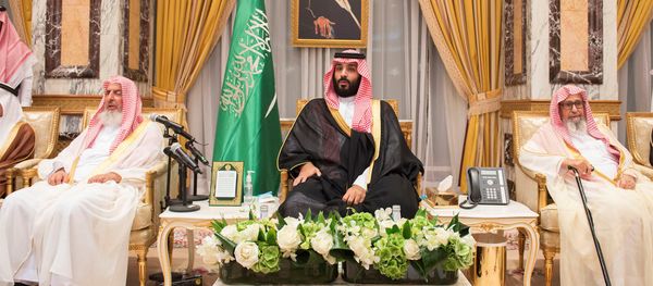 Saudi Arabia's Crown Prince Mohammed bin Salman sits during an allegiance pledging ceremony in Mecca, Saudi Arabia June 21, 2017 Saudi Arabia's Crown Prince Mohammed bin Salman sits during an allegiance pledging ceremony in Mecca, Saudi Arabia June 21, 2017 - Sputnik International