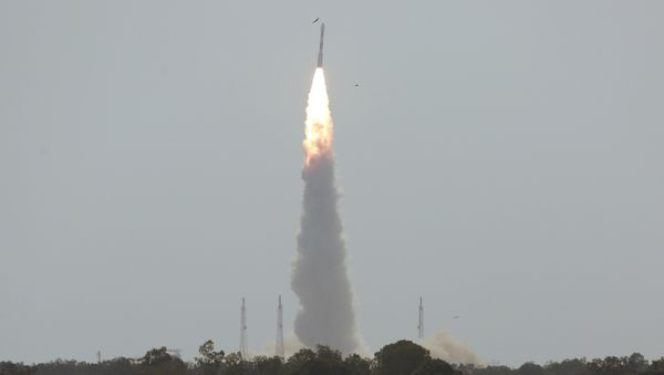 India's Polar Satellite Launch Vehicle (PSLV) C38, carrying Cartosat-2 and 30 other satellites, lifts off from the Satish Dhawan Space Centre in Sriharikota, India, June 23, 2017 India's Polar Satellite Launch Vehicle (PSLV) C38, carrying Cartosat-2 and 30 other satellites, lifts off from the Satish Dhawan Space Centre in Sriharikota, India, June 23, 2017 - Sputnik International