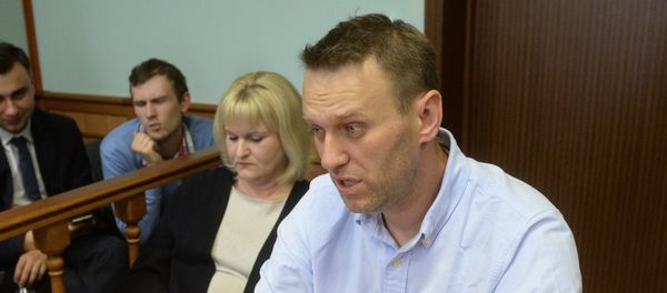 Alexei Navalny is seen here in Moscow City Court which considered his complaint over a 30 day administrative arrest for organizing an unauthorized rally in Moscow - Sputnik International