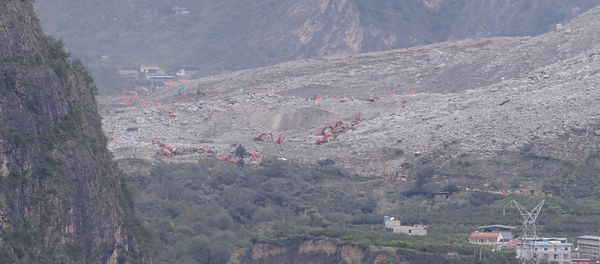 A general view shows the site of a landslide that occurred in Xinmo Village, Mao County, Sichuan province, China June 25, 2017. A general view shows the site of a landslide that occurred in Xinmo Village, Mao County, Sichuan province, China June 25, 2017. - Sputnik International