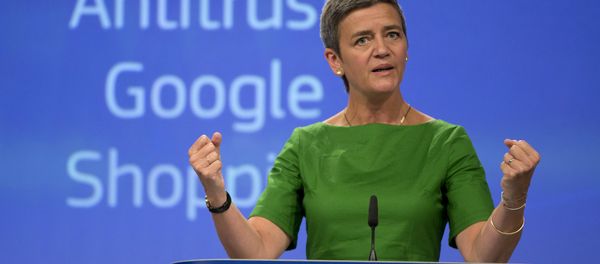 European Union Commissioner for Competition Margrethe Vestager speaks during a media conference at EU headquarters in Brussels on Tuesday, June 27, 2017. European Union Commissioner for Competition Margrethe Vestager speaks during a media conference at EU headquarters in Brussels on Tuesday, June 27, 2017. - Sputnik International