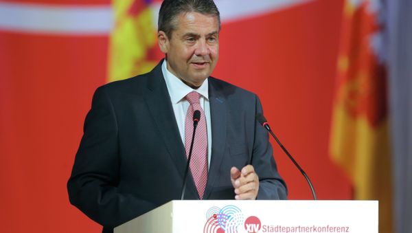 German Foreign Minister Sigmar Gabriel speaks at the 14th Conference of the Russian and German Partner Cities in Krasnodar German Foreign Minister Sigmar Gabriel speaks at the 14th Conference of the Russian and German Partner Cities in Krasnodar - Sputnik International