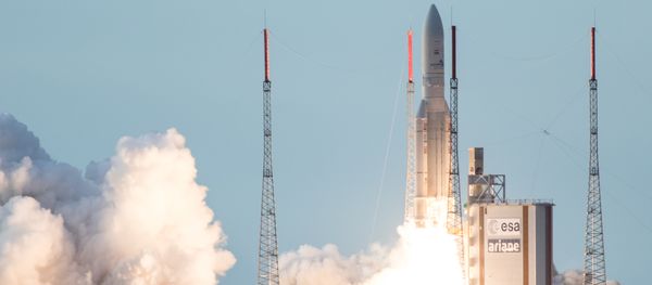 (File) An Ariane 5 rocket lifts off from the French Guiana Space Center (File) An Ariane 5 rocket lifts off from the French Guiana Space Center - Sputnik International