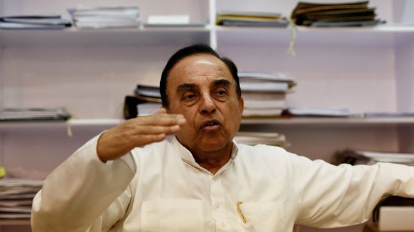 In this photograph taken on May 9, 2016, Subramanian Swamy, an Indian politician and a member of the Rajya Sabha, the upper house of the Indian parliament, gestures during an interview with AFP in New Delhi In this photograph taken on May 9, 2016, Subramanian Swamy, an Indian politician and a member of the Rajya Sabha, the upper house of the Indian parliament, gestures during an interview with AFP in New Delhi - Sputnik International