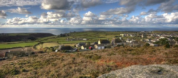 Looking out to sea past the Cornish village of St. Just. England Looking out to sea past the Cornish village of St. Just. England - Sputnik International