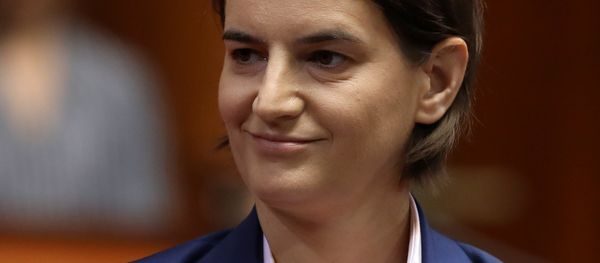 Serbia's Prime Minister designate Ana Brnabic smiles during a parliament session in Belgrade, Serbia June 28, 2017 - Sputnik International